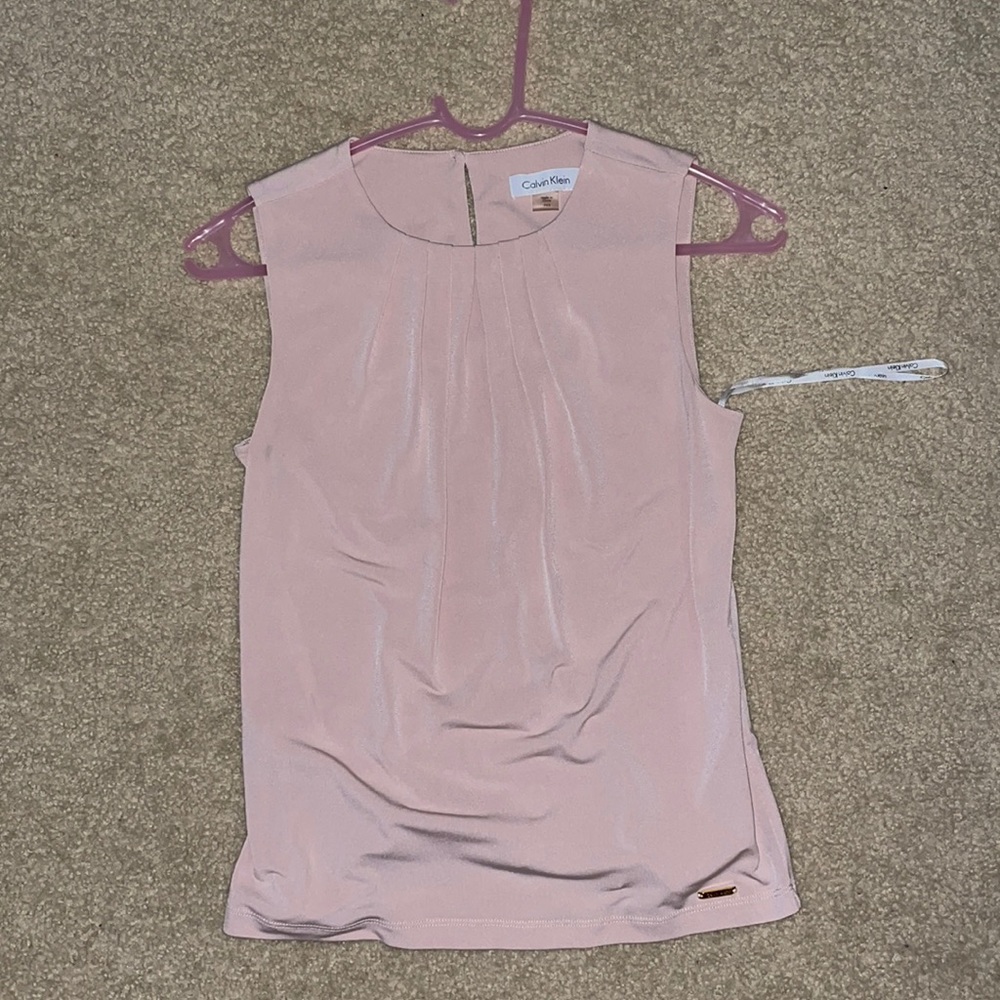 Calvin Klein light pink blouse
